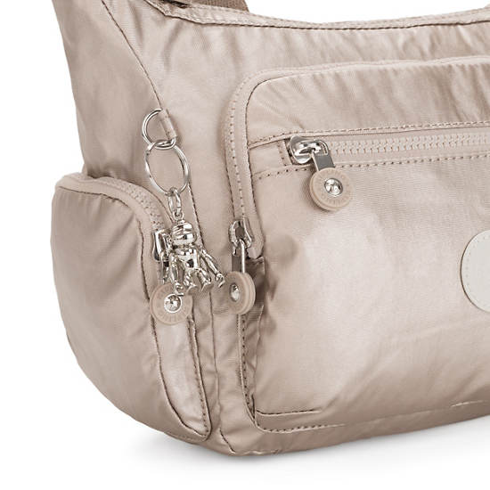 Kipling Gabbie Small Metallic Crossbodytassen Zilver | België 2072YX